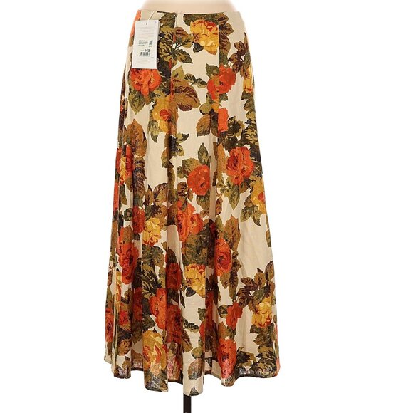 Sezane Soelle Skirt in Taormina Print 38 6 NWT - Picture 3 of 5